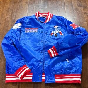 NFL New England Patriots Retro Classic Men’s Rib Satin Jacket 3XL Pro Standard